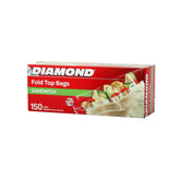 Diamond Sandwich Fold Top Bags 150s