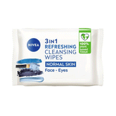 NIVEA FACE WIPES 3IN1 NORMAL 25`S