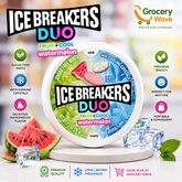Ice Breakers Duo Fruit + Cool Watermelon Sugar Free Mints 36g