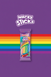 Bebeto Wacky Sticks Fizzy 75g