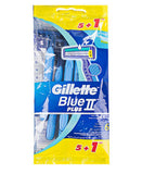 Gillette Blue II Plus Disposable Razors 6's