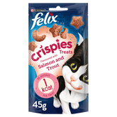 FELIX CAT BISCUIT CRISPIES SALMON AND TROUT 45 GM