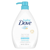 Dove Baby Rich Moisture Hair to Toe Wash 1L