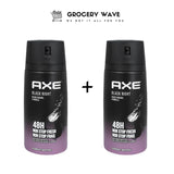 AXE BODY SPRAY BLACK NIGHT 150ML 1+1