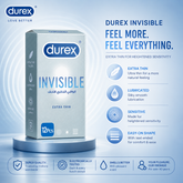 Durex Condoms Invisible Extra Thin Condoms 12s