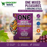 ONE MIXED PLEASURE CONDOMS 3 PCS