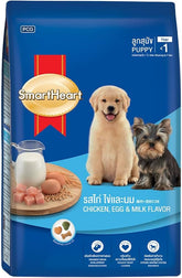 SMARTHEART DRY PUPPY FOOD CHICKEN EGG AND MILK FLAVOR 15KG