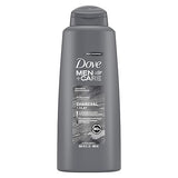 Dove Men+ Care 2 in 1 Charcoal Clay Shampoo 603ml