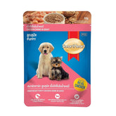 SMARTHEART POUCH PUPPY FOOD CHICKEN CHUNK IN GRAVY 80GM
