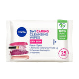 NIVEA FACE WIPES 3IN1 DRY 25`S