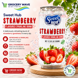 SWEET HUB STRAWBERRY FLAVOURED SPARKLING WATER 350ML