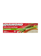 Diamond Sandwich Zipper Bag, 20 Piece