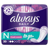 Always Daily To Go Normal Fresh Scent 20pcs