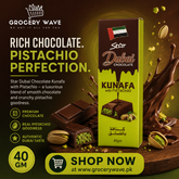 Dubai Kunafa Chocolate Pistachio 40G