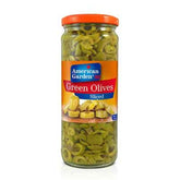 American Garden Green Olives Sliced 450g