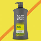 DOVE MEN BODY & FACE WASH SPORT FRESH 1000ML