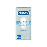 Durex Condoms Invisible Extra Thin Condoms 12s