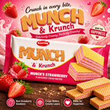 Kraving Munch & Krunch Munch's Strawberry Flavoured Cream Wafers 75g