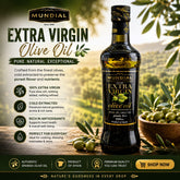MUNDIAL OLIVE OIL EXTRA VIRGIN BOTTLE 500 ML