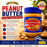 Peanut Butter Chunky Green Farm 510g