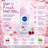 Nivea Deodorant Roll On Fresh Cherry - 50 ml