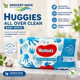 Huggies All Over Clean Baby Wipes 56Pcs