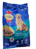 SMARTHEART DRY ADULT DOG FOOD CHICKEN & LIVER FLAVOR 3KG