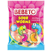 Bebeto Sour Worms Jelly Gum 80g