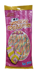 SAM'S GARDEN TWIST MALLOW STICKS MARSHMALLOW 24 PCS