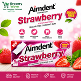 Aimdent Strawberry Chewing Gum Aspartame Free 31g