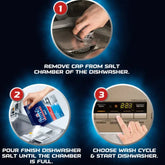 FINISH DISHWASHER SALT PURE POUCH 1 KG