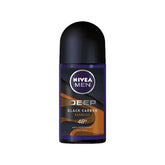 Nivea Men Deep Black Carbon Espresso Anti-Perspirant Deodorant Roll-on, 50ml
