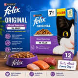 Felix Original Mixed Menu in Jelly Wet Cat Food 12x85g - Tasty &Nutritious Meals