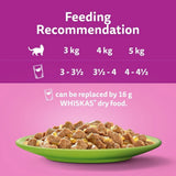 Whiskas Poultry Feasts In Jelly 1+ Adult Wet Cat Food Pouches 12X85G