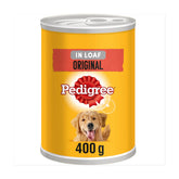 Pedigree Adult Wet Dog Food Tin Original in Loaf - 400g