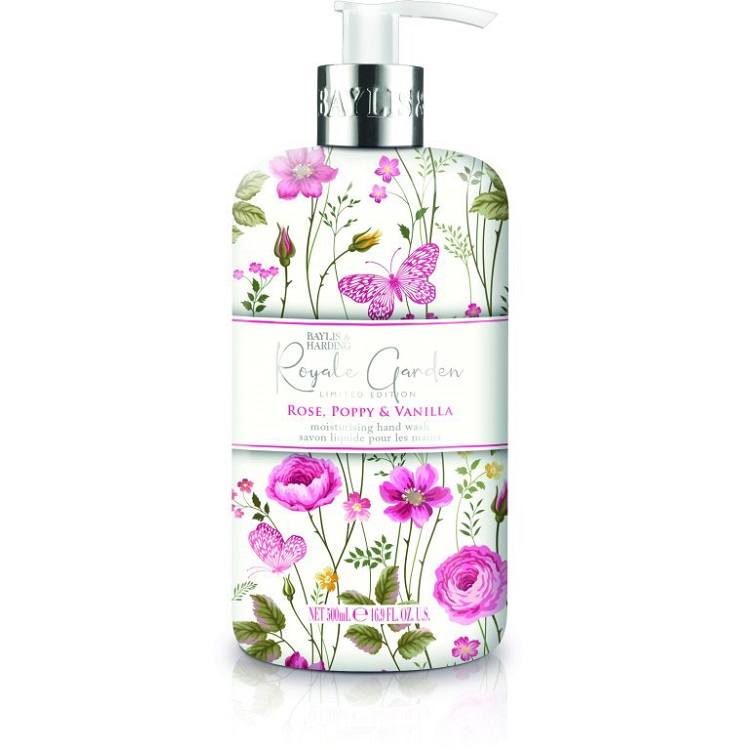 BAYLIS & HARDING HAND WASH ROYALE GARDEN ROSE POPPY & VANILLA 500ML