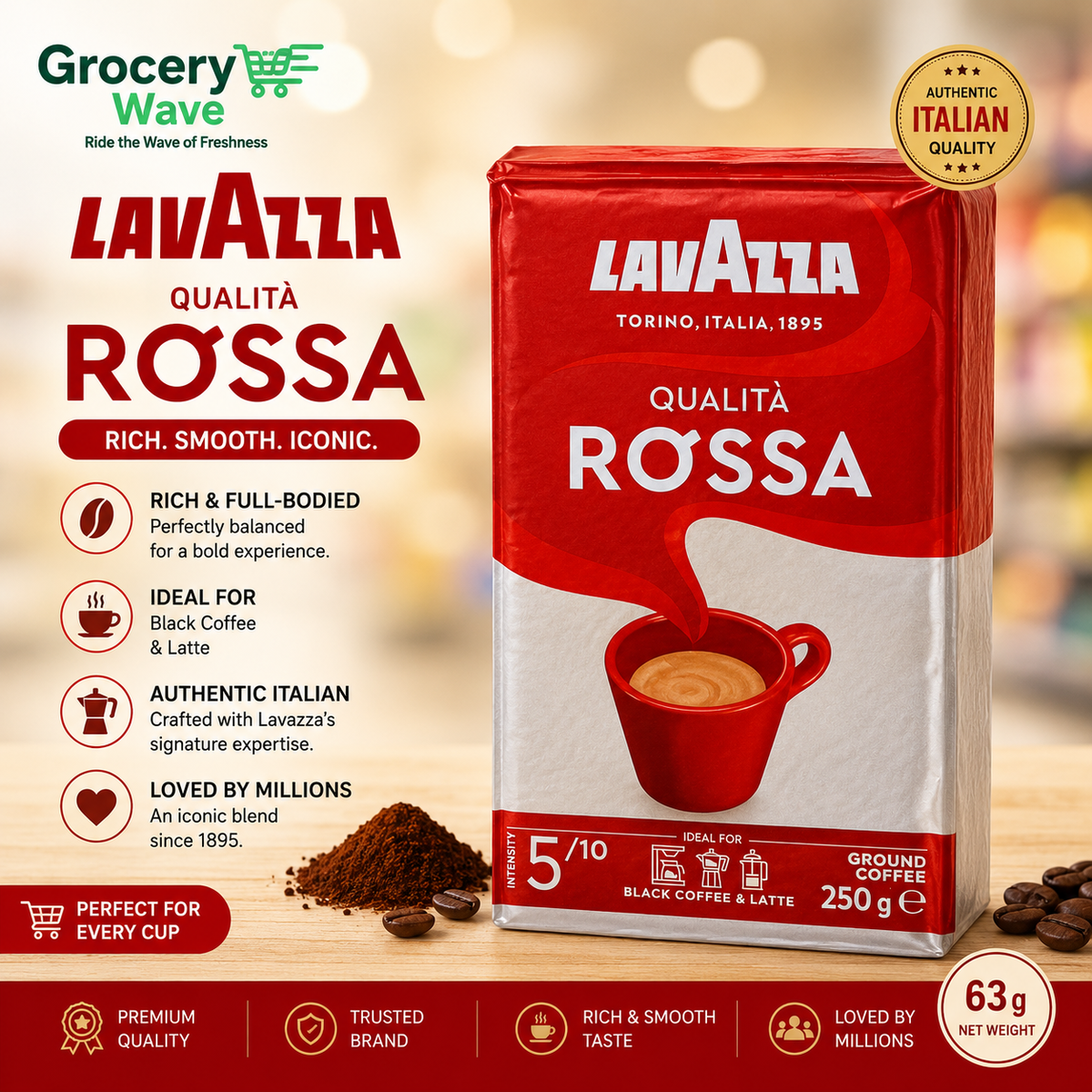 LAVAZZA COFFEE 250G
