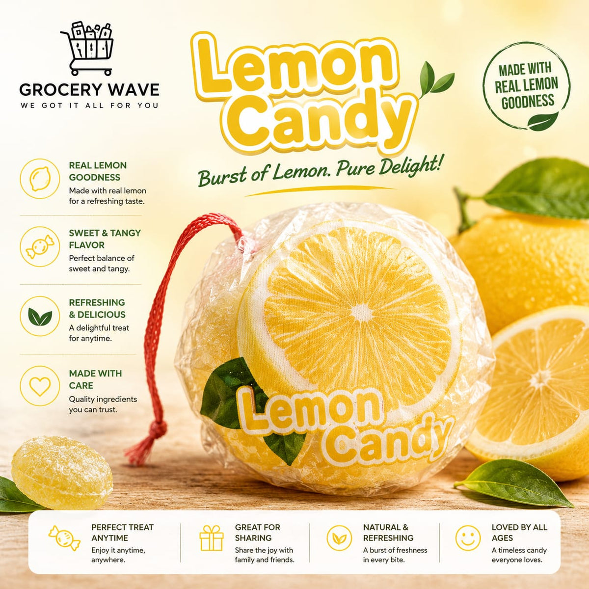 Lemon Gummy Candy