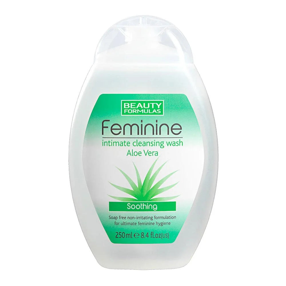BEAUTY FORMULAS FEMININE INTIMATE SOOTHING CLEANSING WASH ALOE VERA 250ML