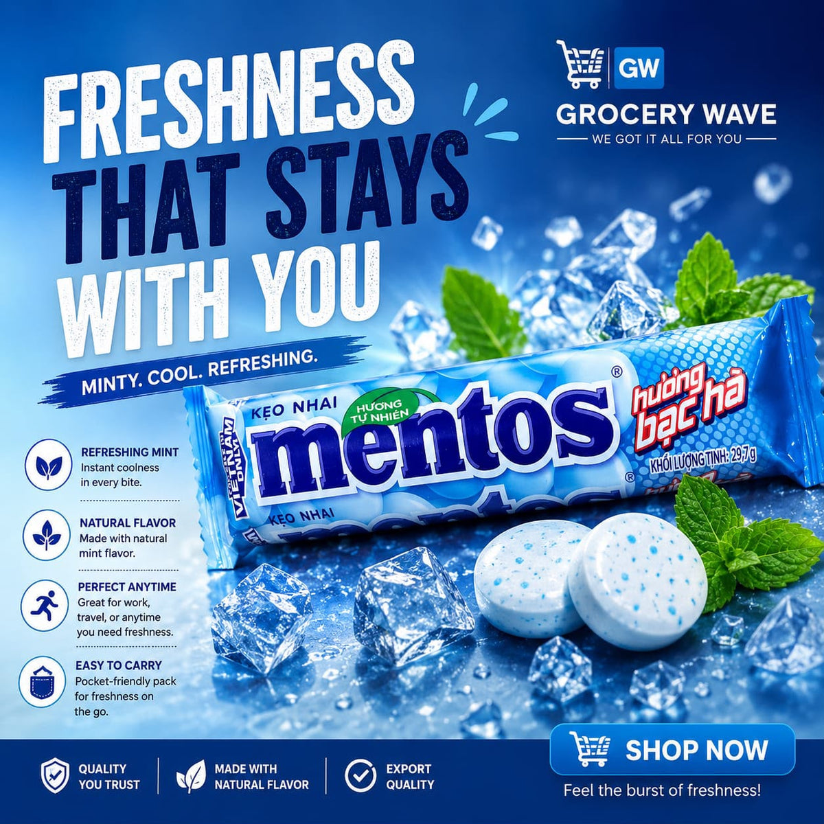 MENTOS CANDY 29.7G