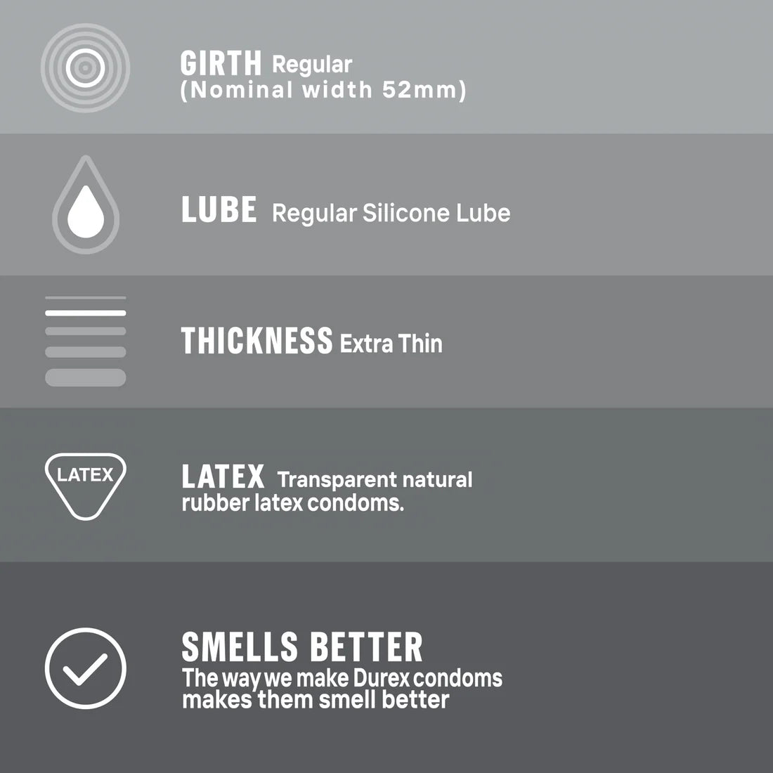 Durex Condoms Invisible Extra Thin Condoms 12s