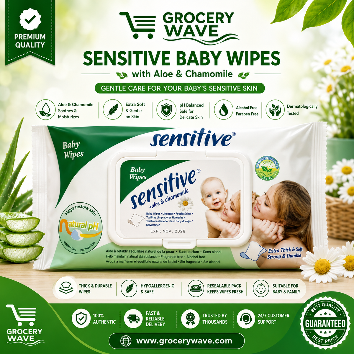 SENSITIVE BABY WIPES