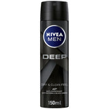 NIVEA BODY SPRAY DEEP BLACK CARBON 150ML