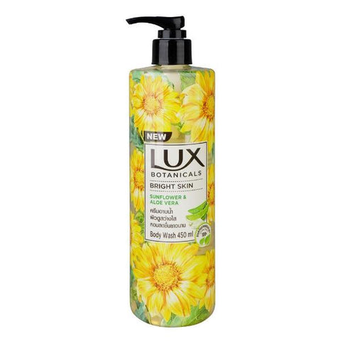 Lux Botanicals Bright Skin Sunflower & Aloe Vera Body Wash 450ml