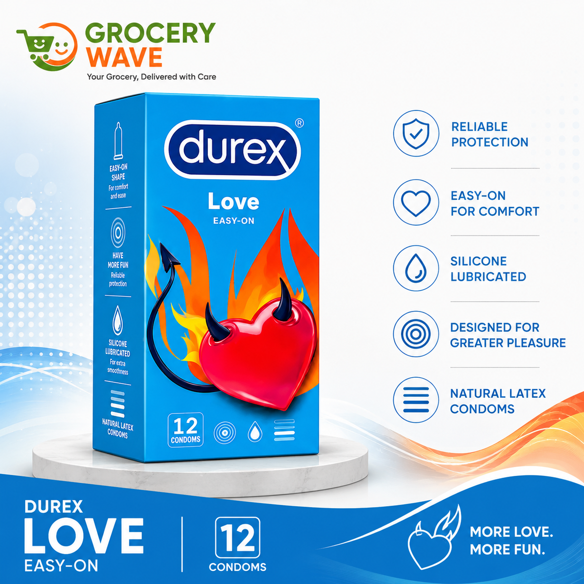Durex Love Condoms 12pcs