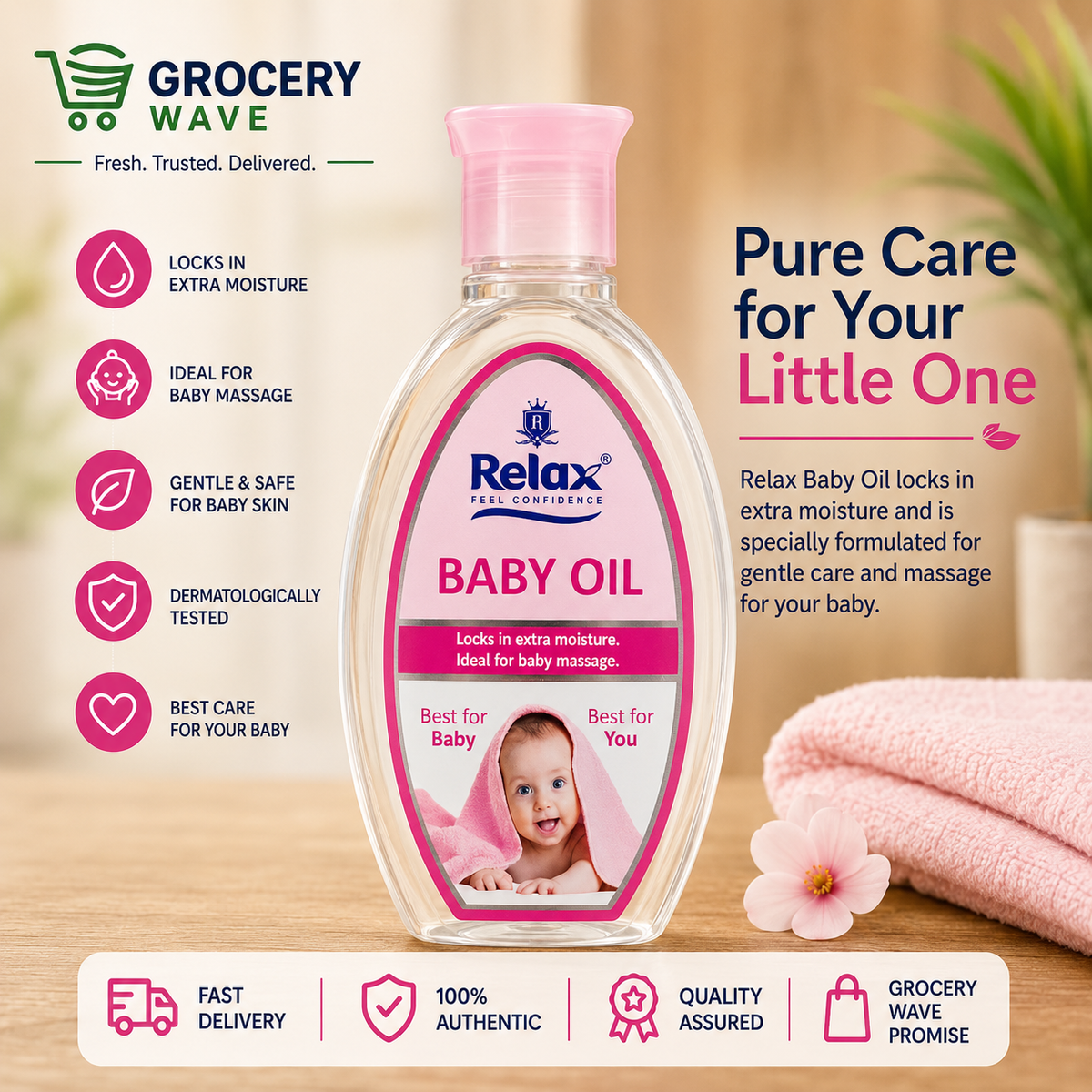 RELAX BABY OIL 200ML