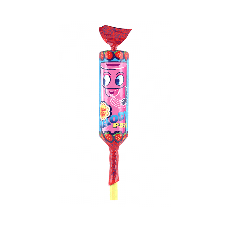 CHUPA CHUPS MELODY POPS STRAWBERRY  15GM
