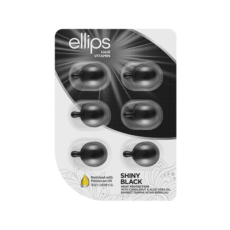 ELLIPS HAIR VITAMIN CAPSULES SHINY BLACK 6`S
