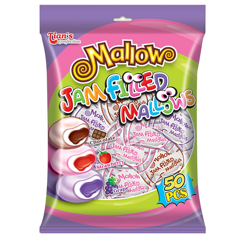 Tians Mallow Jam Filled Mallow Marshmallow 200 gm