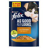 Felix As Good As It Looks Chicken In Jelly Pouch Pmp £1.59 100g